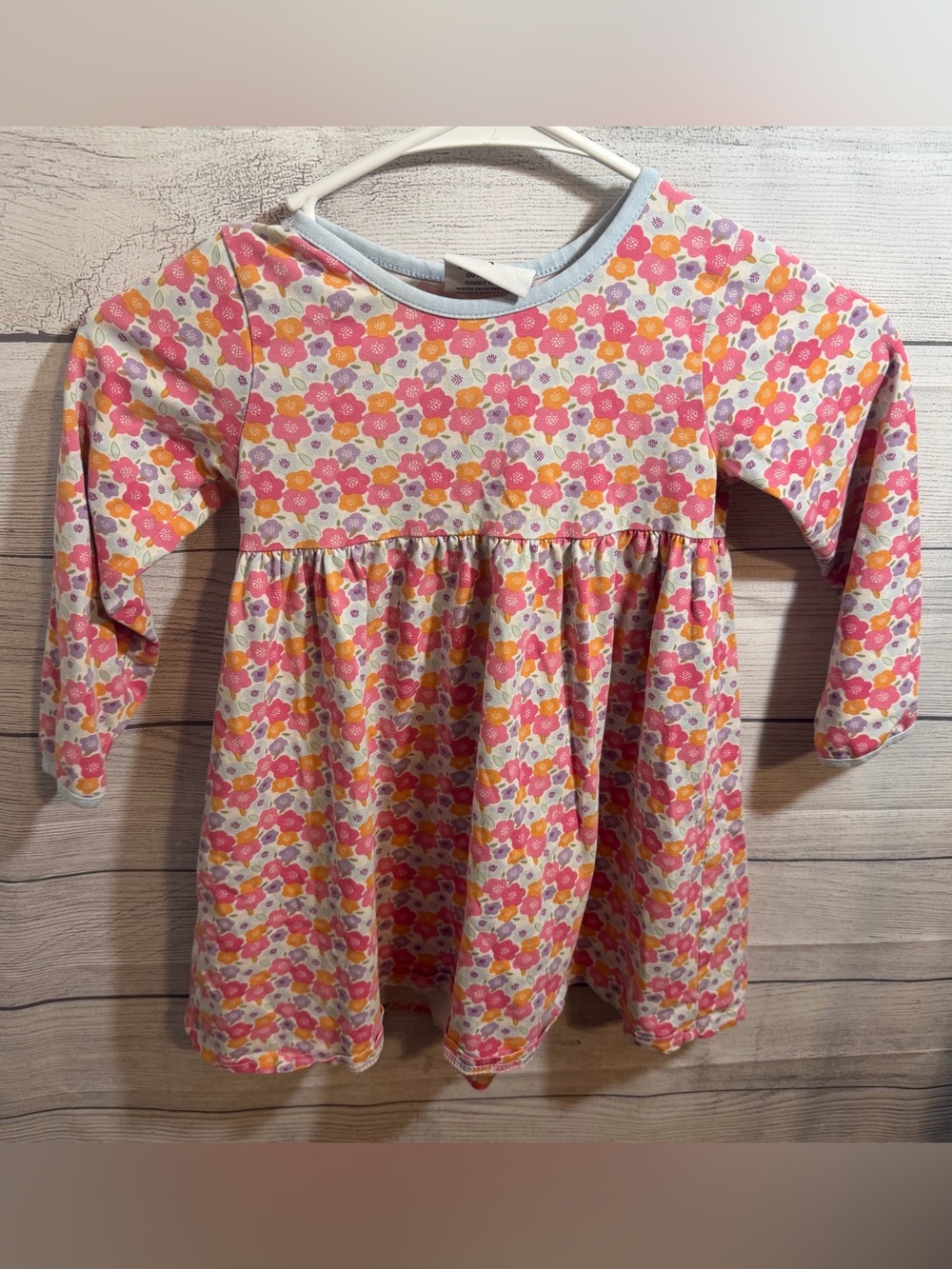 Jelly Beans Floral Knit Dress - Pink, Orange, Purple